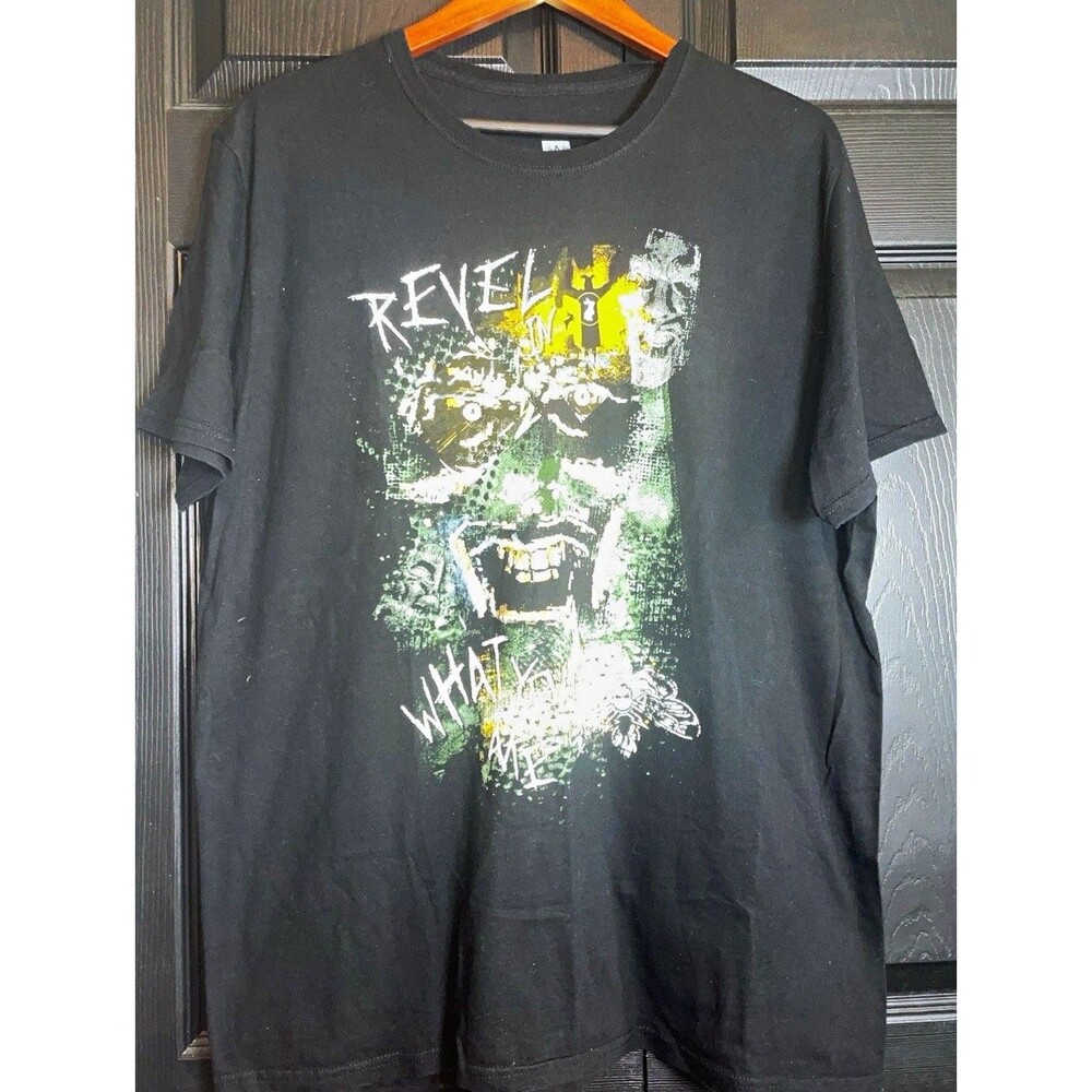 WWE Authentic WWE Kane "Reveal What You See" Graphic T-Shirt Black XL